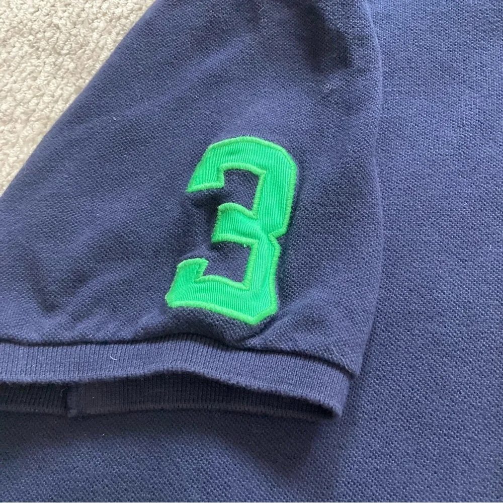 Ralph Lauren Boys XL Navy Polo Shirt Green‎ Big Pony Logo & 3 Patch Classic